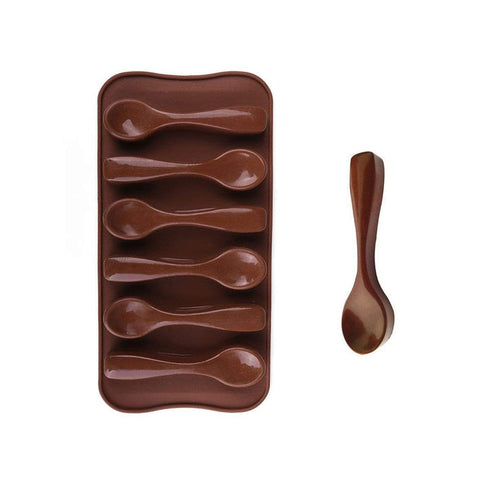 AussieSuperStore Homeware Supplies Silicone Spoon Ice Cube Tray Chocolate Cake Mold Cookie Candy Jelly Mould Baking Tool Silicone Spoon Ice Tray Cake Mold Cookie Candy Jelly Mould Baking Tool CBSILISPOONMOLD